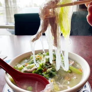 Glass noodle soup