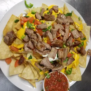 Tri tip nachos. Worth every penny. Delish