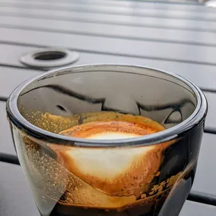 Macchiato. Medici espresso.