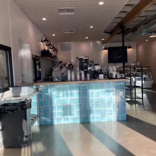 the inside of the building