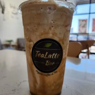 Caramel iced late Frappuccino