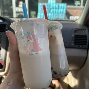 coconut sugar boba &amp; brown sugar boba