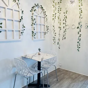 Interior seating with gorgeous lighting