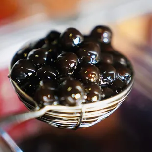  bowl of black olives