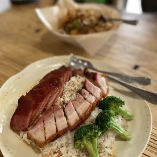 Deep fried pork and pork chasu