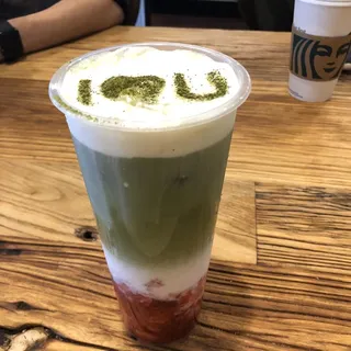 Strawberry Matcha Latte
