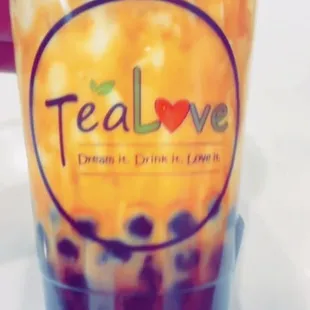 Tiger milk tea with boba