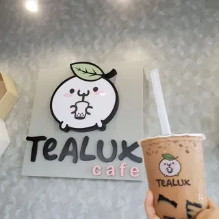 Grass Jelly Milk Tea