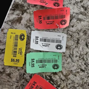 Price tags