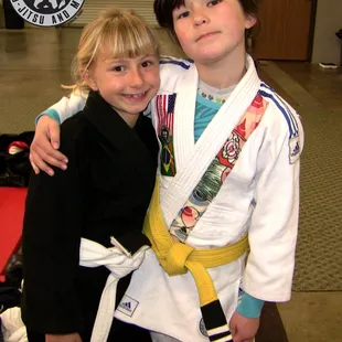 10-year old Serendune Yellow Belt 2 Stripes Jan 2012 training since 2009