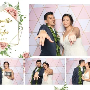 We got digital copies of all the photo booth photos and an album at the end of the night with notes from our friends and family!