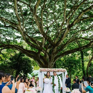 We loved holding up our giant size game show cards and seeing our wedding guest all participating from their seats!