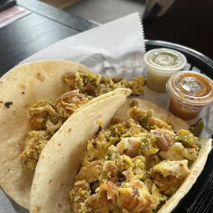 Fried chicken taco