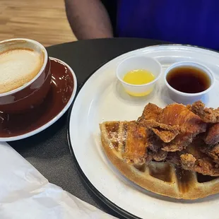 Chicken and waffle