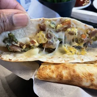 Brisket quesadillas
