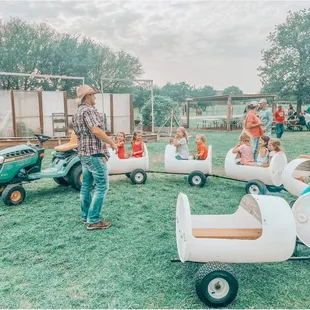 Barrel Train rides for Kids