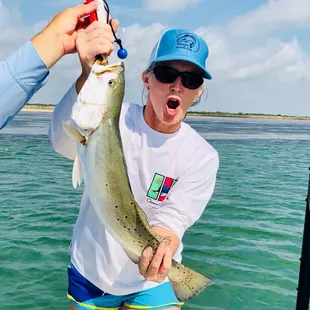 Merideth with a Tournament Winning Trout