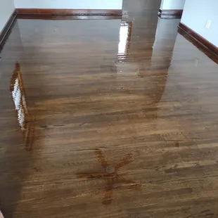 Hardwood floor refinish