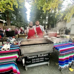 Ruben and his grandson doing amazing here at my daughters 2nd bday party at Lemo's Farm!