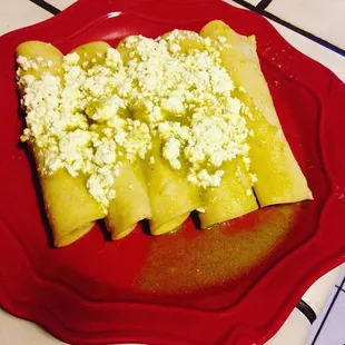 Green enchiladas