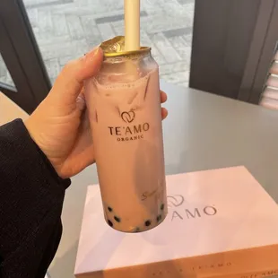 Strawberry milk tea