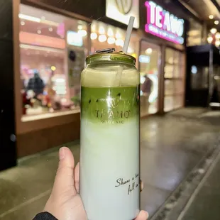Organic matcha lavendar tea
