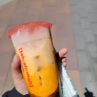 Thai Milk tea with boba