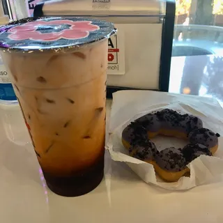Taro Oreo Donut