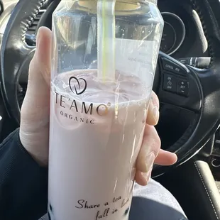 Strawberry milk tea with boba!- this was pretty tasty! Not overly sweet