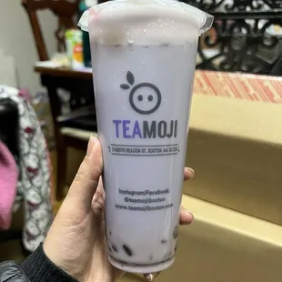 Taro Milk Tea (Caffeine Free) with Boba Jelly