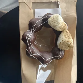 F6 Dark Chocolate Mochi Donut F6