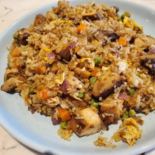 Grilled chicken fried rice