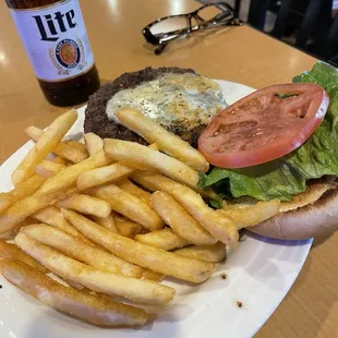 Bacon bleu burg $14.99 good food here!