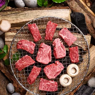 aw beef on a grill