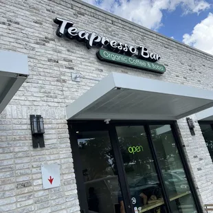 the front of the building