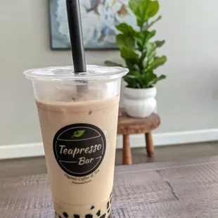 Milk tea with boba