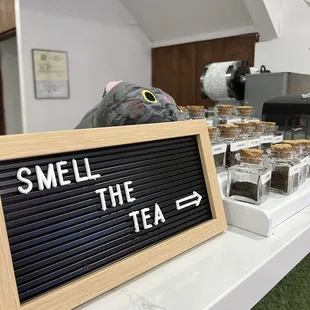 Very cool idea-not sure which tea to select?  Smell the tea!
