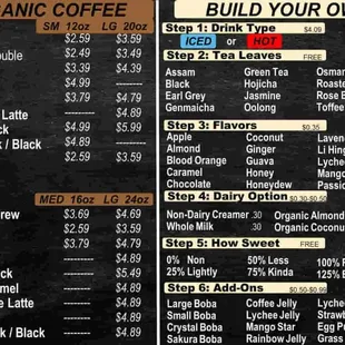 Menu (1 of 2 ) as of 11/25/2023