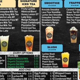 Menu (2 of 2 ) as of 11/25/2023