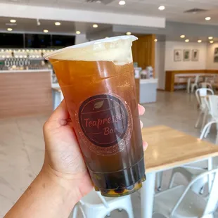 Mango Assam Tea + Large Boba