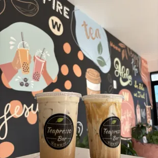 Cookie butter ice Latte and I forget what the other one was.