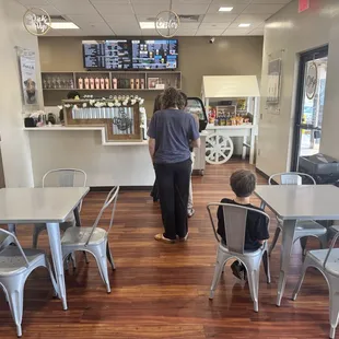 Comfortable indoor seating area.