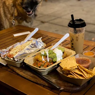 Burrito Mojado and Chimichanga! So yum!