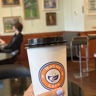 Delicious Masala Chai latte with almond milk