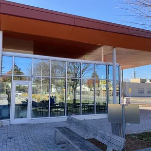 the outside of the building