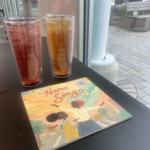 Key largo and berry iced tea and free books and free playground