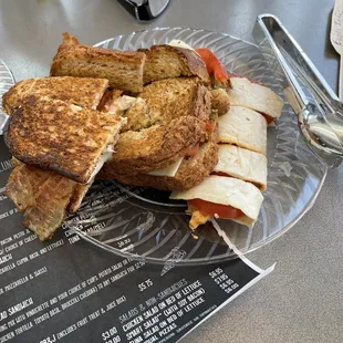 Tomato Treat Sandwich Lunch, Ranch bacon chicken sandwich, and Tomato Treat Sandwich Lunch