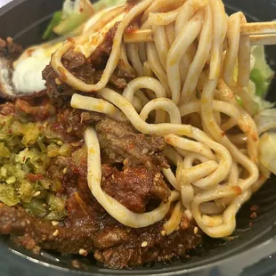 Five Spicy Beef Noodle Bowl