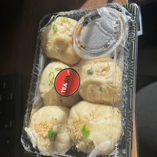 a plastic container filled with food