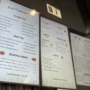 Menu as of 2/11/24